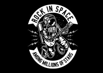 Rock In Space Tshirt Design