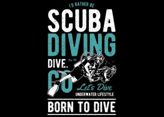 Scuba Diving Vector t-shirt design