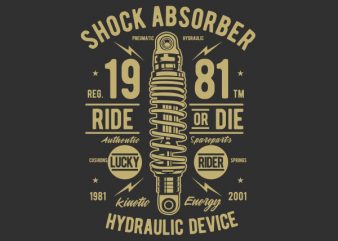 Shock Absorber Vector t-shirt design
