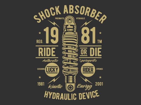 Shock Absorber Vector t-shirt design
