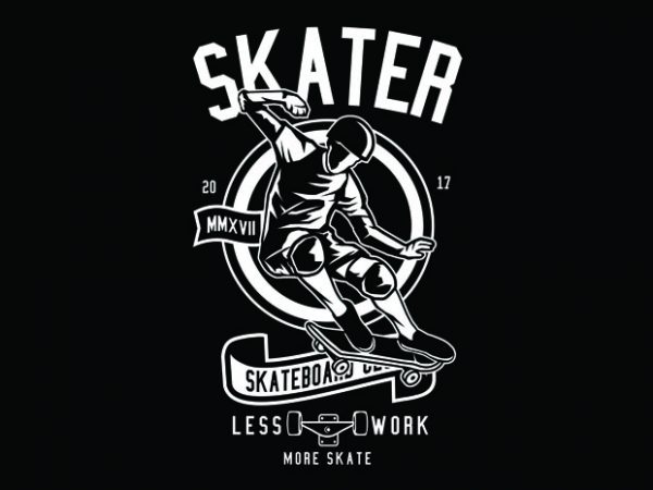 Skater tshirt design