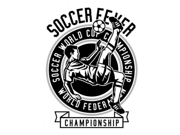 Soccer fever tshirt design