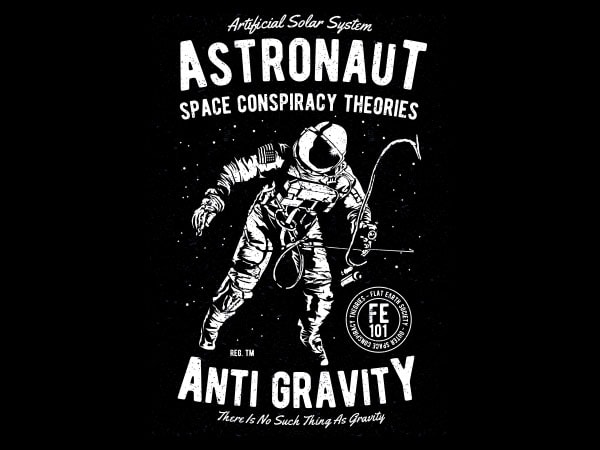 Space conspiracy theories vector t-shirt design