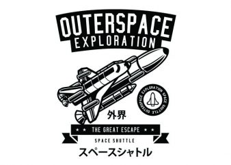 Space Shuttle Tshirt Design