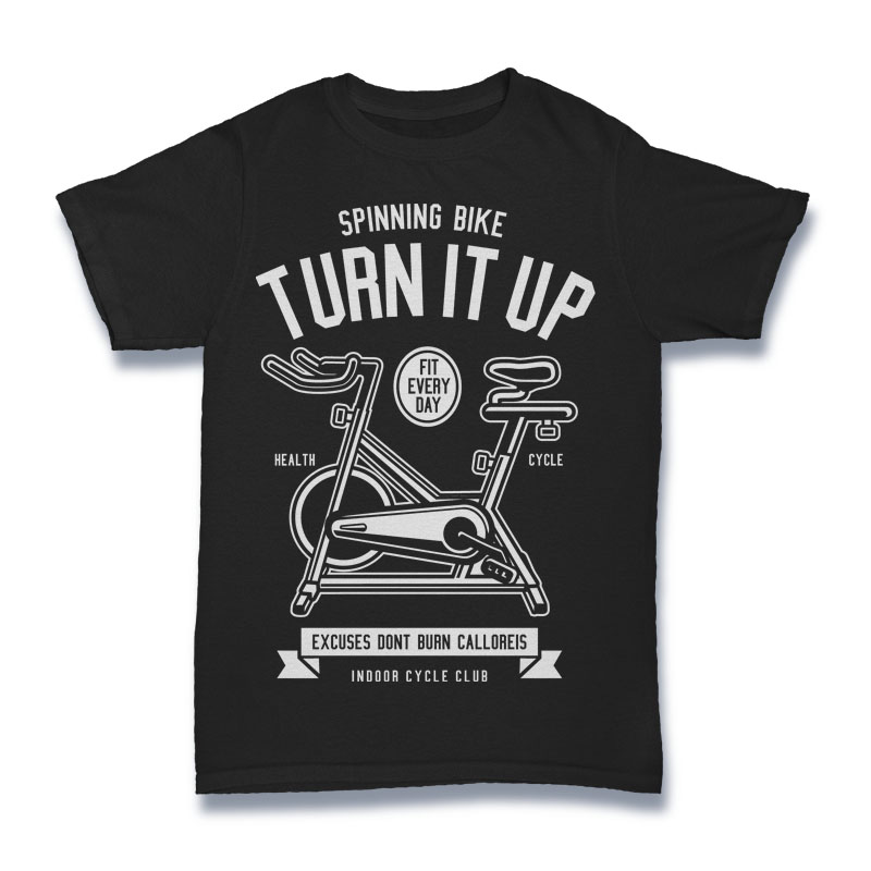 Spinning Bike Tshirt Design t shirt design png