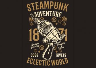 Steampunk Adventure Vector t-shirt design