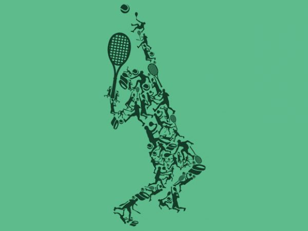 Tennis tshirt design