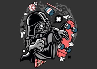 Darth Vader Skater Tshirt Design