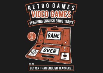 Video Games Vector t-shirt design