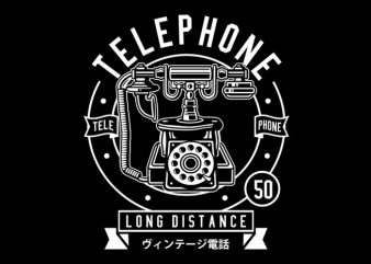 Vintage Telephone Tshirt Design