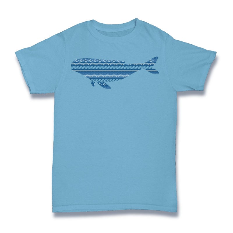 Whale Tshirt Design vector shirt designs