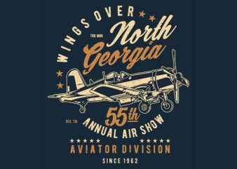 Wings Over North Georgia Vector t-shirt design