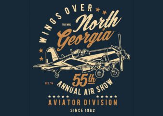 Wings Over North Georgia Vector t-shirt design