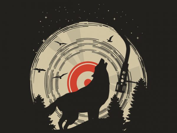 Wolf tshirt design Wolf tshirt design