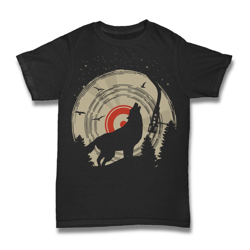 Wolf Tshirt Design vector shirt designs