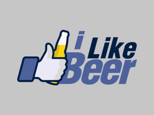 Like beer design for t shirt