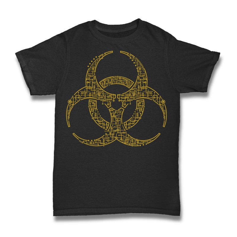 Biohazard Tshirt Design vector shirt designs