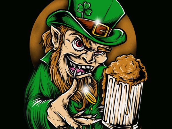 Leprechaun t shirt design png