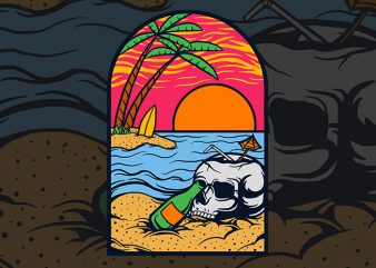 summer vibe vector t-shirt design