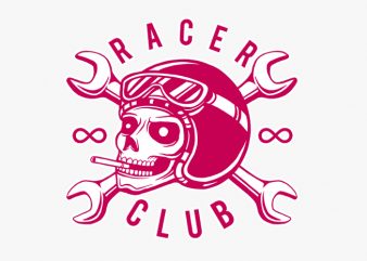 Racer Club t shirt design png