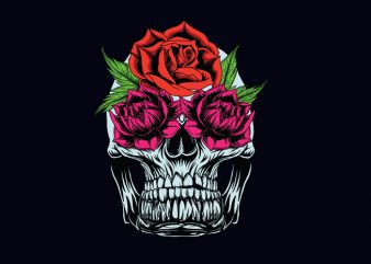 flowerskull buy t shirt design