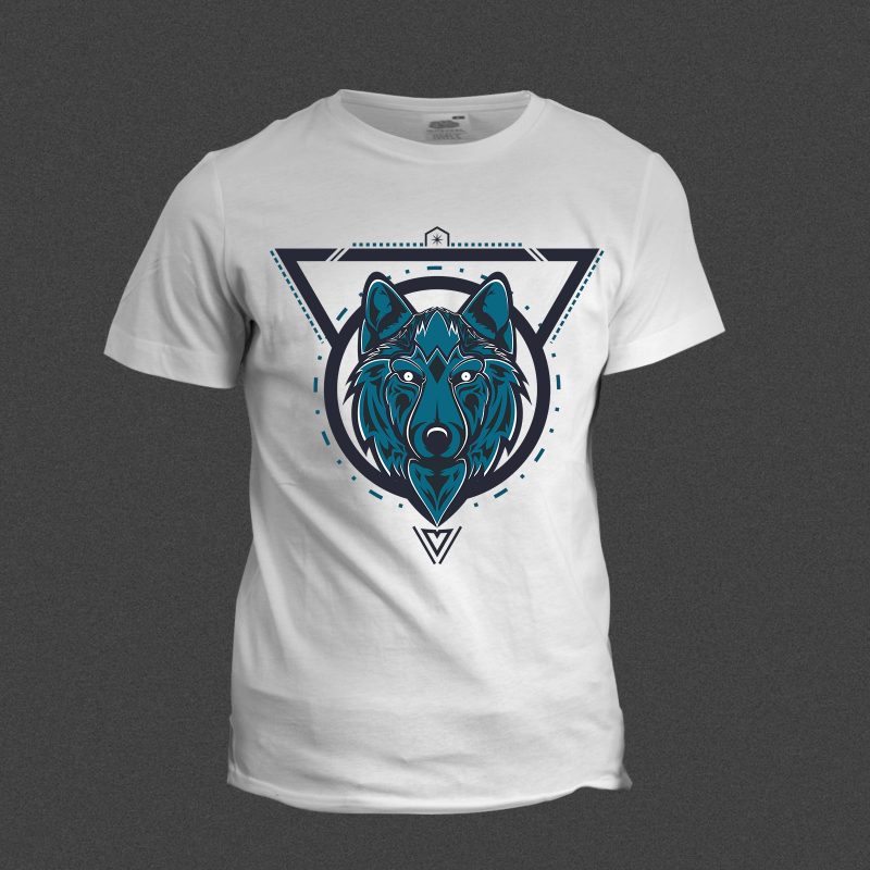 mystical wolf buy tshirt design