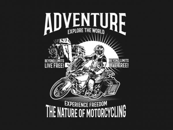 Adventure tshirt design for sale