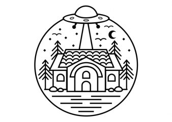 Aliens Exist buy t shirt design for commercial use