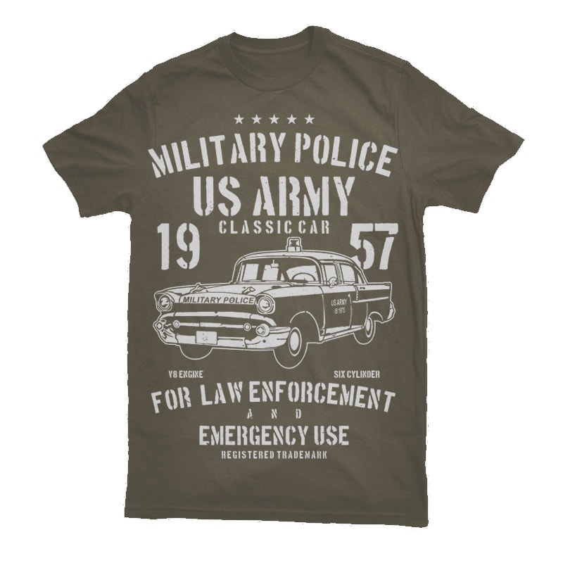 Army Classic Car Vector t-shirt design tshirt factory