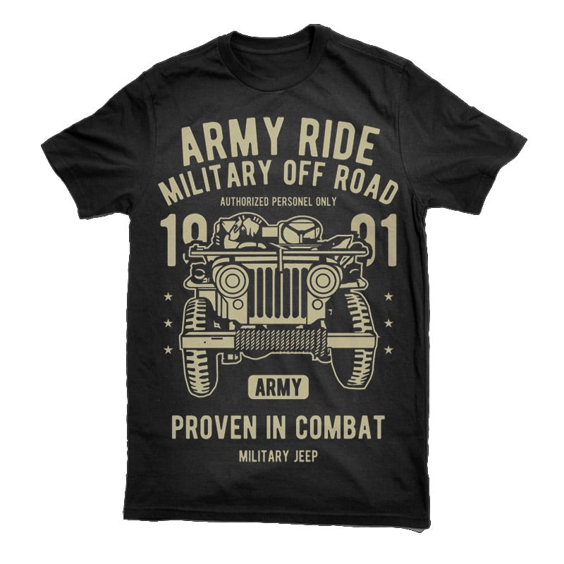 Download Army Ride Vector t-shirt design - Buy t-shirt designs