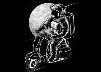 Astroscooter t-shirt design png