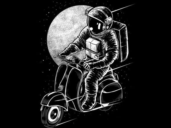 Astroscooter t-shirt design png