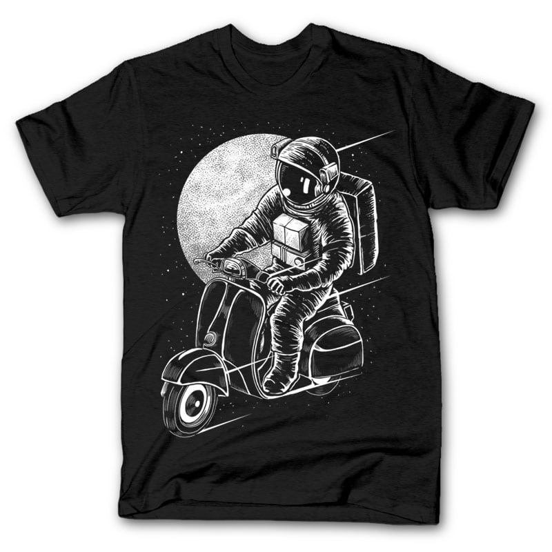 Astroscooter t shirt designs for printify