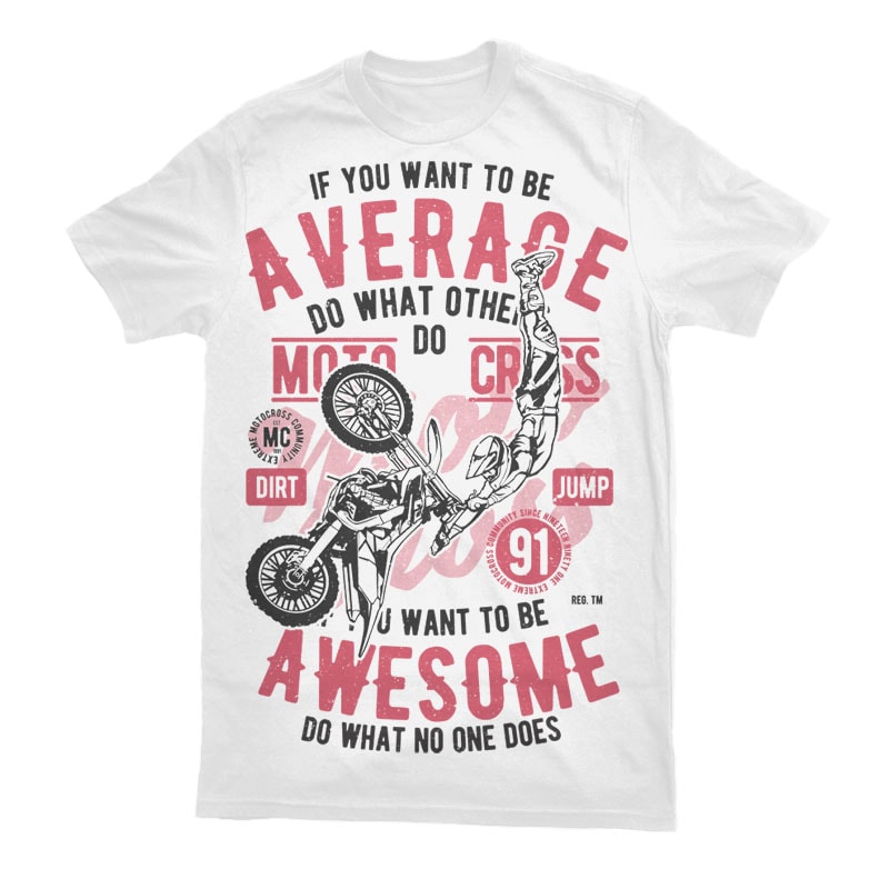Awesome Motocross Vector t-shirt design commercial use t shirt designs
