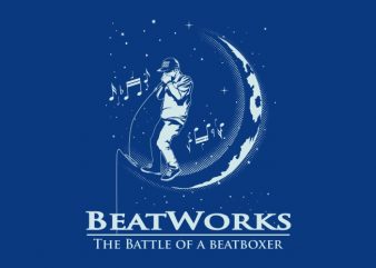 BEAT WORK vector t-shirt design for commercial use