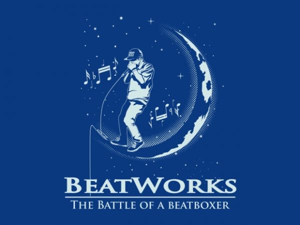 Beat work vector t-shirt design for commercial use