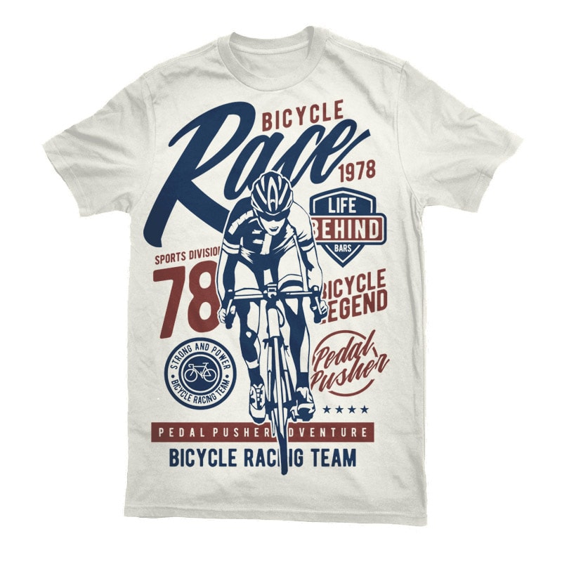 Bicycle Race Graphic t-shirt design commercial use t shirt designs