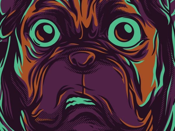 Pug life t-shirt design