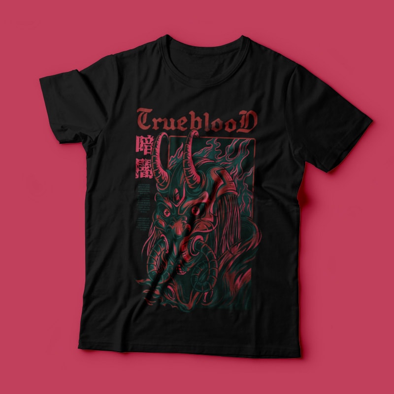 True Blood T-Shirt Design tshirt design for sale