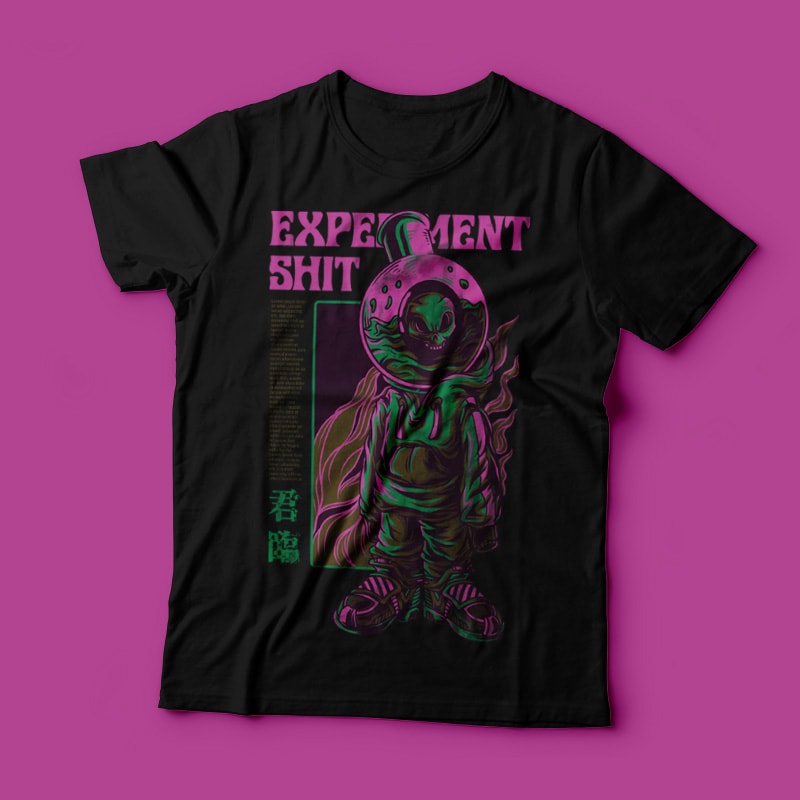 Experiment Shit T-Shirt Design vector shirt designs