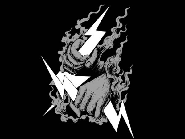 Catching thunder tshirt design