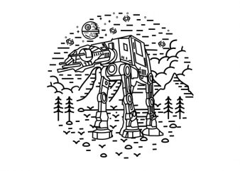 Dark Nature 2 graphic t-shirt design