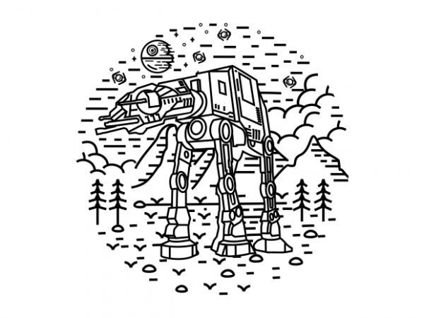 Dark Nature 2 graphic t-shirt design Dark Nature 2 graphic t-shirt design