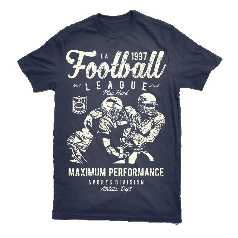Football League Vector t-shirt design t-shirt designs for merch by amazon