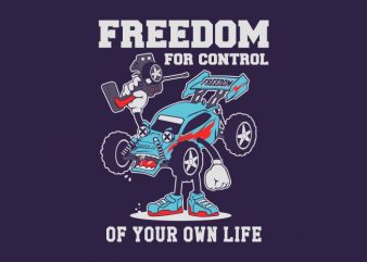 FREEDOM vector shirt design