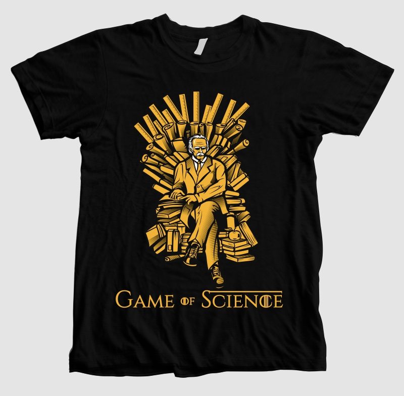 Game of Science vector t shirt design