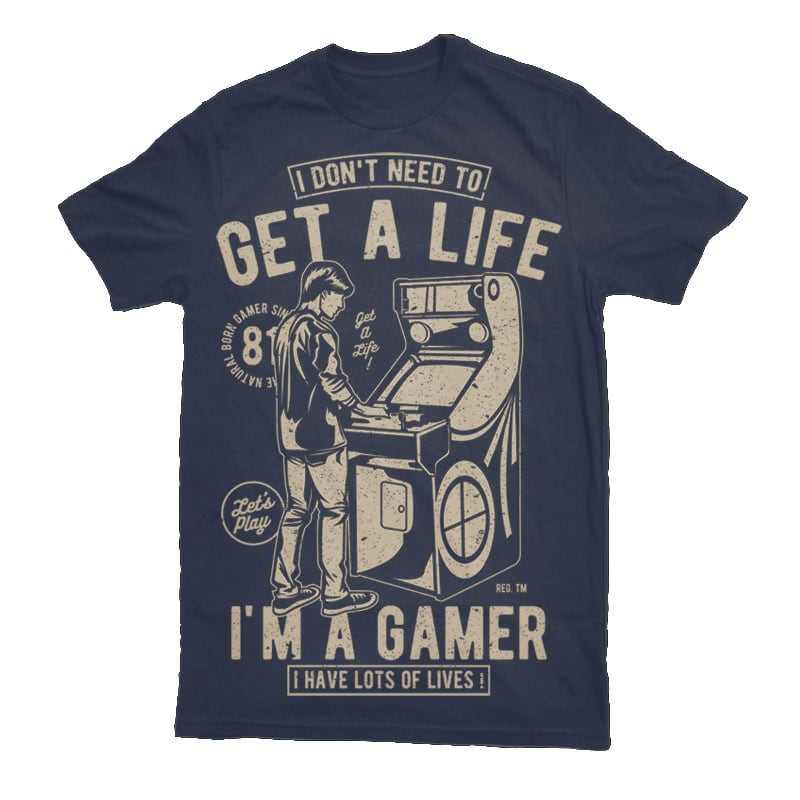 Get A Life Vector t-shirt design - Buy t-shirt designs