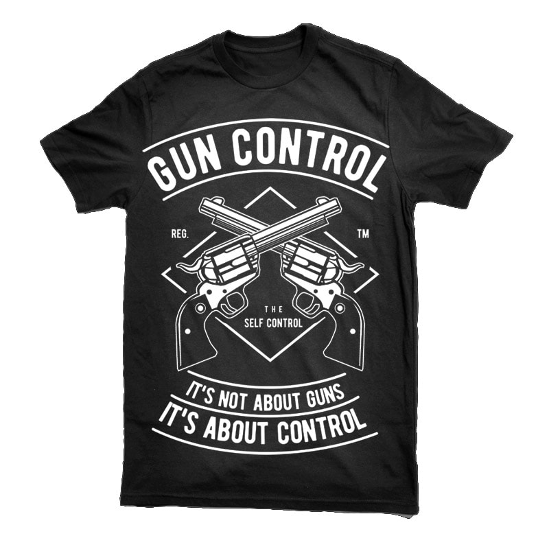 Gun Control Graphic t-shirt design tshirt factory