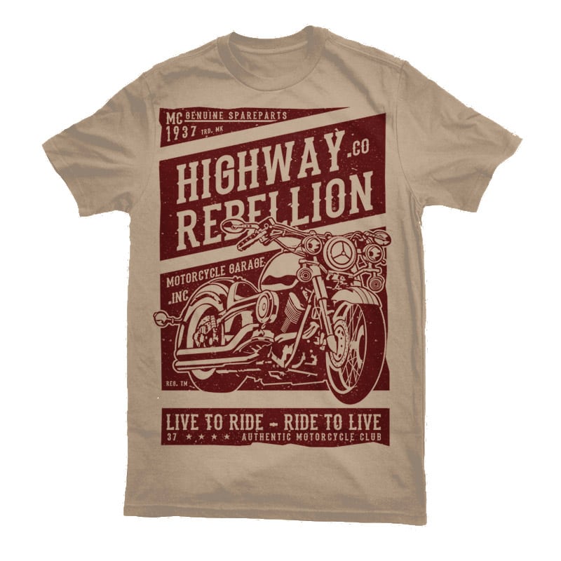 Highway Rebellion Graphic t-shirt design buy t shirt designs artwork