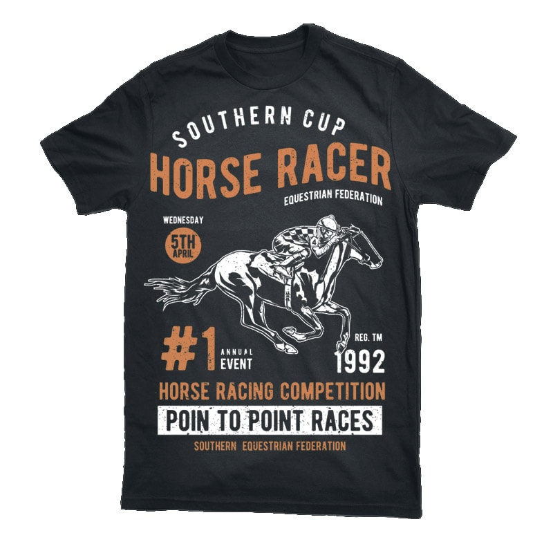 Horse Racer Graphic t-shirt design buy t shirt designs artwork